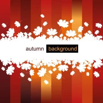 Autumn leaf background Stock Illustration
