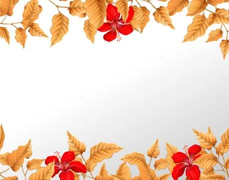 A autumn leaf border 스톡 일러스트