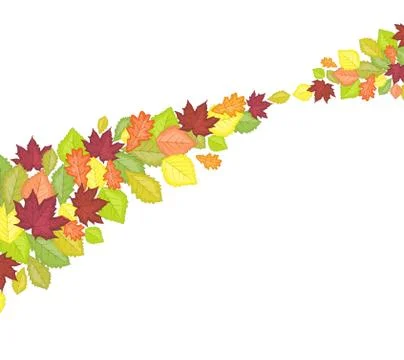 Autumn leaf in colors Stock Illustration