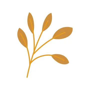 Autumn leaf fall icon and season nature vector illustration. October foliage  Stock Illustration