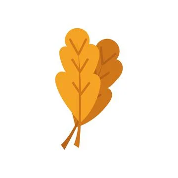 Autumn leaf fall icon and season nature vector illustration. October foliage  イラスト素材