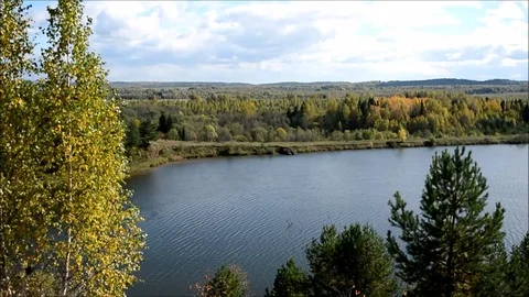 Autumn leaf fall in Russia Stock Footage 70087359