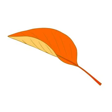 Autumn leaf fly in the wind. Tree leaf. Vector Stock Illustration