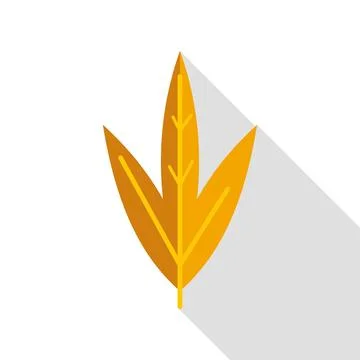 Autumn leaf icon representing fall season Stock Illustration