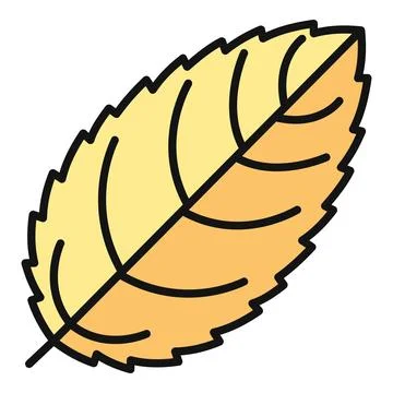 Autumn leaf icon representing fall season changes Stock Illustration