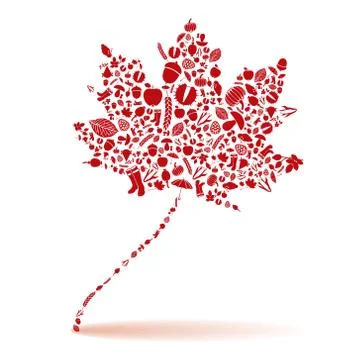 Autumn leaf Stock Illustration