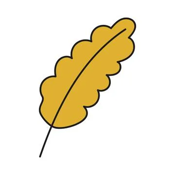 Autumn leaf isolated Stock Illustration