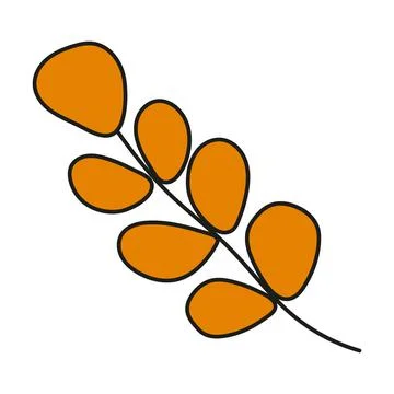 Autumn leaf isolated Stock Illustration