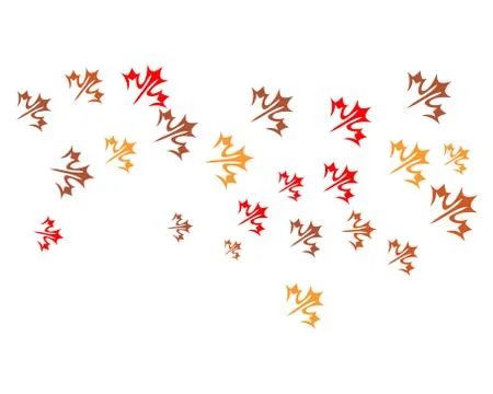 Autumn leaf logo vector icons Illustrazione stock