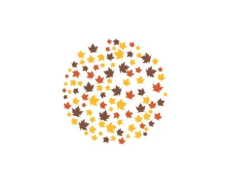 Autumn leaf logo vector icons Illustrazione stock