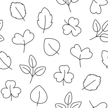 Autumn leaf. Nature. Seamless pattern. 스톡 일러스트