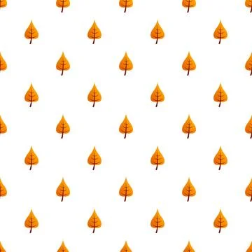 Autumn leaf pattern creating seamless seasonal background Stock Illustration