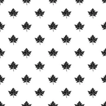 Autumn leaf pattern, simple style Stockillustratie