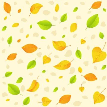 Autumn leaf. Seamless pattern. Stock Illustration