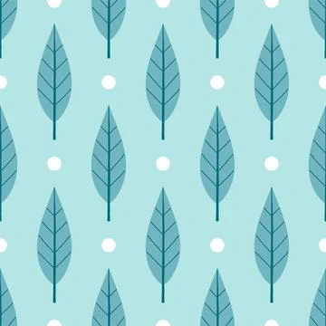 Autumn leaf seamless pattern vector simple leaves Illustrazione stock