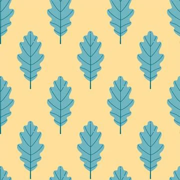 Autumn leaf seamless pattern vector simple leaves Illustrazione stock