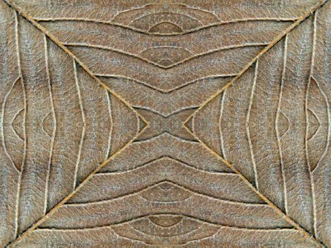 Autumn leaf symmetrical texture.background Foto stock