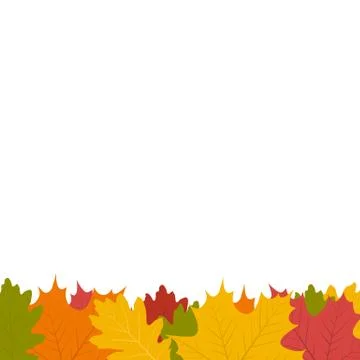 Autumn leaf on a white background Stock Illustration
