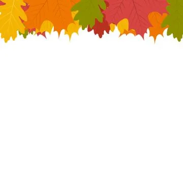 Autumn leaf on a white background Stock Illustration