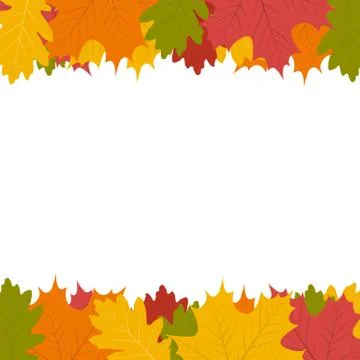 Autumn leaf on a white background Stock Illustration
