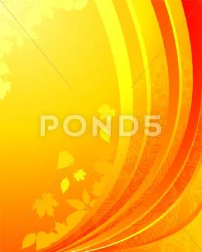 Autumn leafs back Stock Illustration