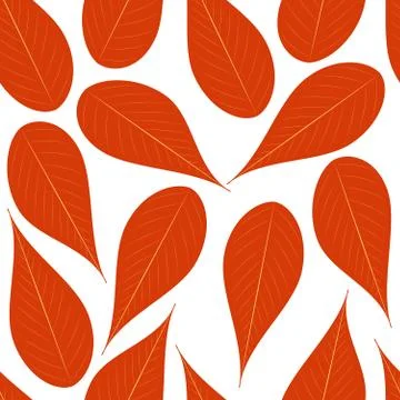 Autumn leafs seamless pattern. 스톡 일러스트