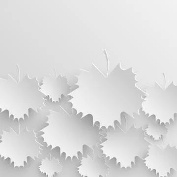Autumn Leaves Background Design Pattern Stock Illustration