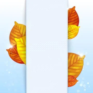 Autumn leaves background Stock Illustration
