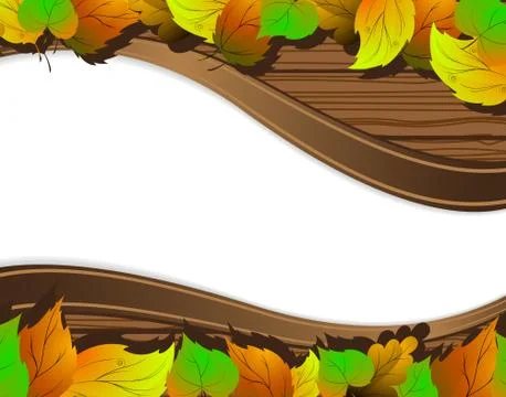 Autumn leaves background Stock Illustration