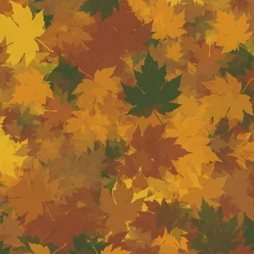 Autumn Leaves Background Stock Illustration
