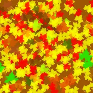 Autumn Leaves Background Stock Illustration