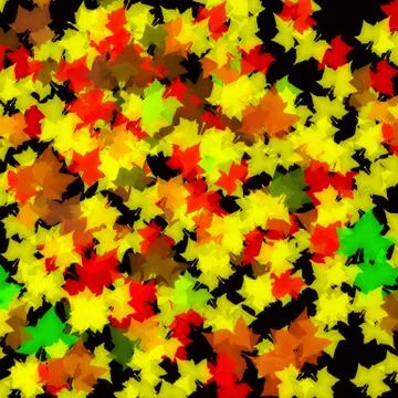 Autumn Leaves Background Stock Illustration