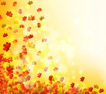 Autumn leaves background Illustrazione stock