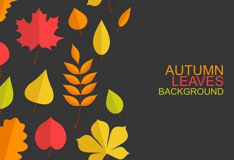 Autumn leaves background Stock Illustration