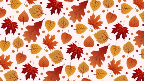 Autumn leaves background on a seamless loop Stock Footage 314793274