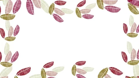 Autumn Leaves Border Frame Stock Footage 326884078