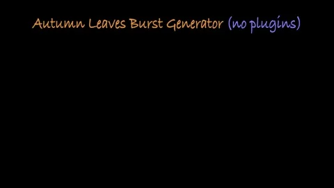 Autumn Leaves Burst Particles Templates. No Plugins Stock After Effects