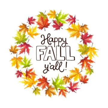 Autumn leaves composition Stock Illustration
