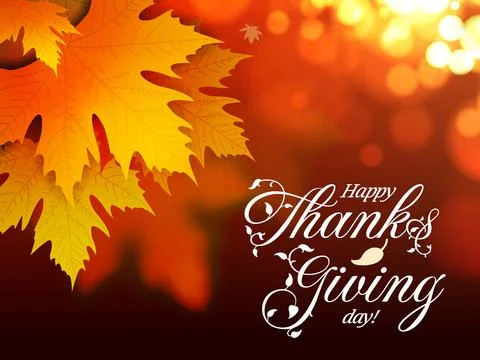 Autumn Leaves on Dark Background. Vector illustration Stock Illustration
