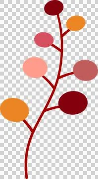 Autumn leaves elements イラスト素材