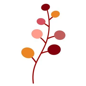 Autumn leaves elements Stockillustratie