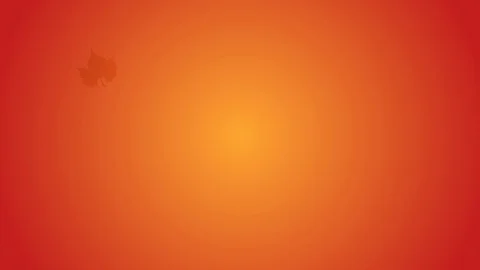 Autumn leaves falling down with orange and yellow background, 4K video Stock Footage 99598874