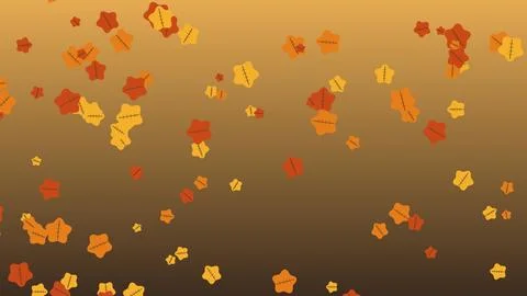 Autumn leaves falling on a gradient background for seasonal marketing and f.. Stock Illustration