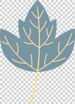 Autumn leaves, flat illustration 스톡 일러스트