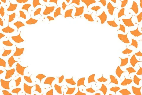 Autumn leaves frame, border with copy space Stock Illustration