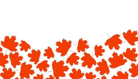 Autumn leaves frame, border with copy space Stock Illustration