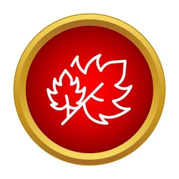 Autumn leaves icon presenting fall nature season symbol Stock Illustration
