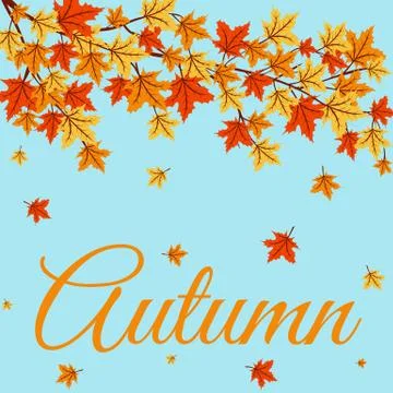 Autumn leaves Illustrazione stock