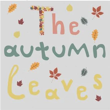 The autumn leaves Stockillustratie