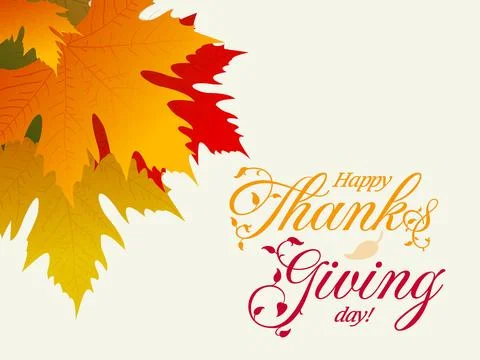 Autumn Leaves on Light Background. Vector illustration Stock Illustration